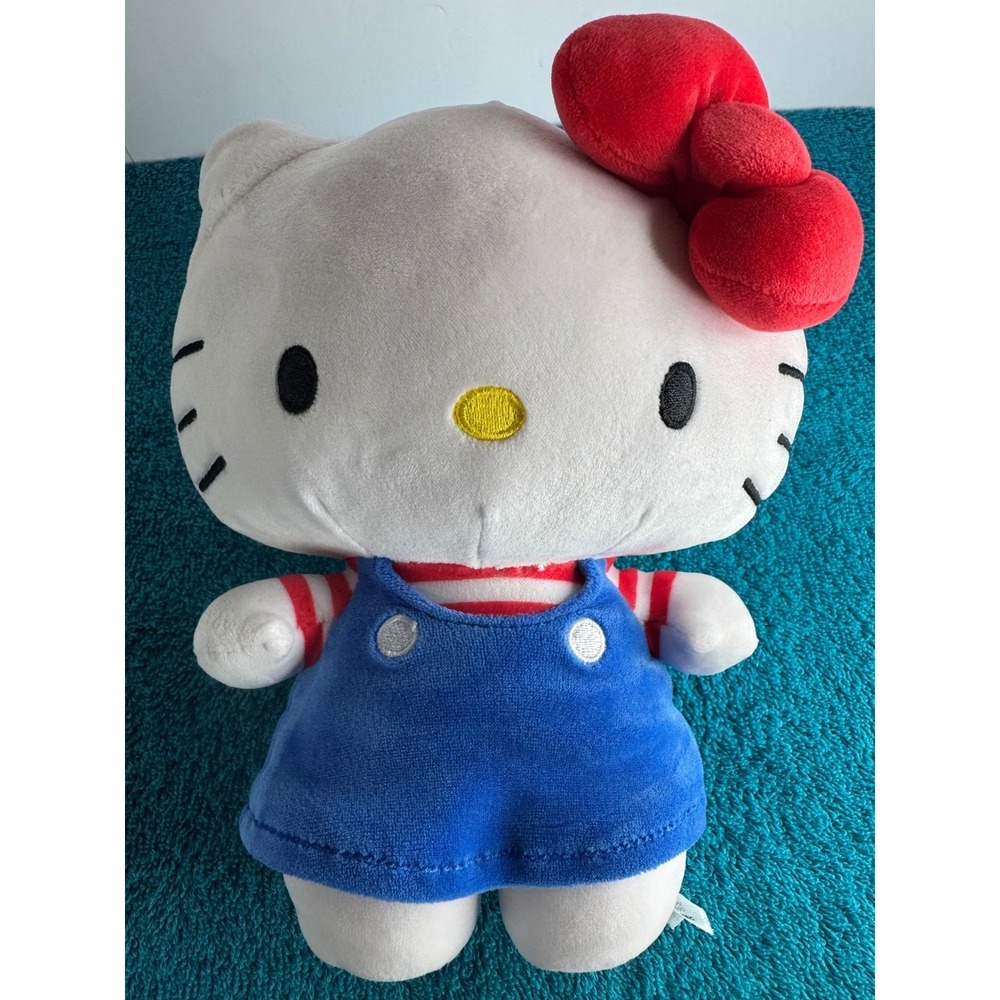 Hello Kitty Plush Stuffed Animal 9in Overall Outfit‎ Fiesta Sanrio